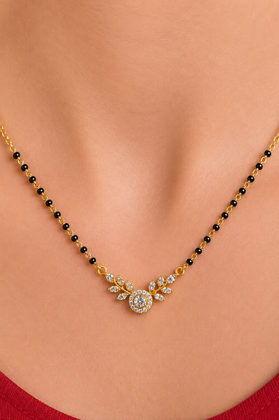 Leaf Halo Mangalsutra