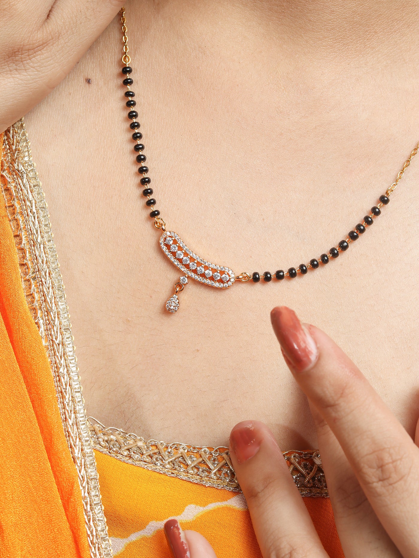 Moon Curve Design Mangalsutra