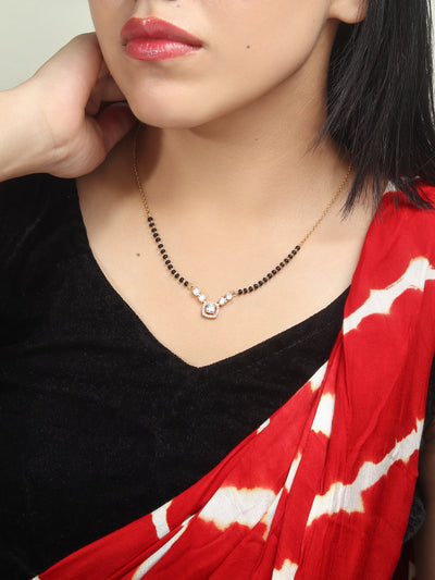 Square diamond shape mangalsutra